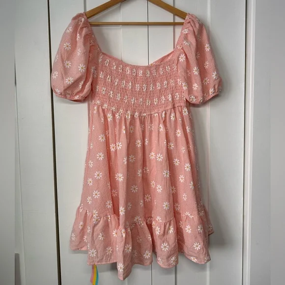 New Shein Floral Milkmaid Mini Dress - Picture 4 of 6